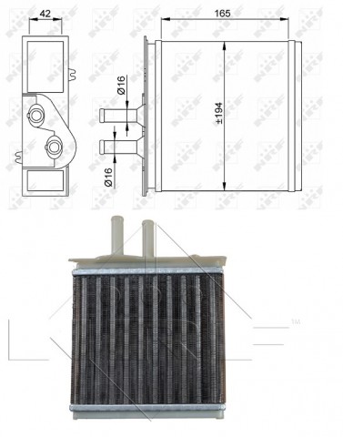 Accéder à la pièce Radiateur de chauffage [Magneti Marelli]